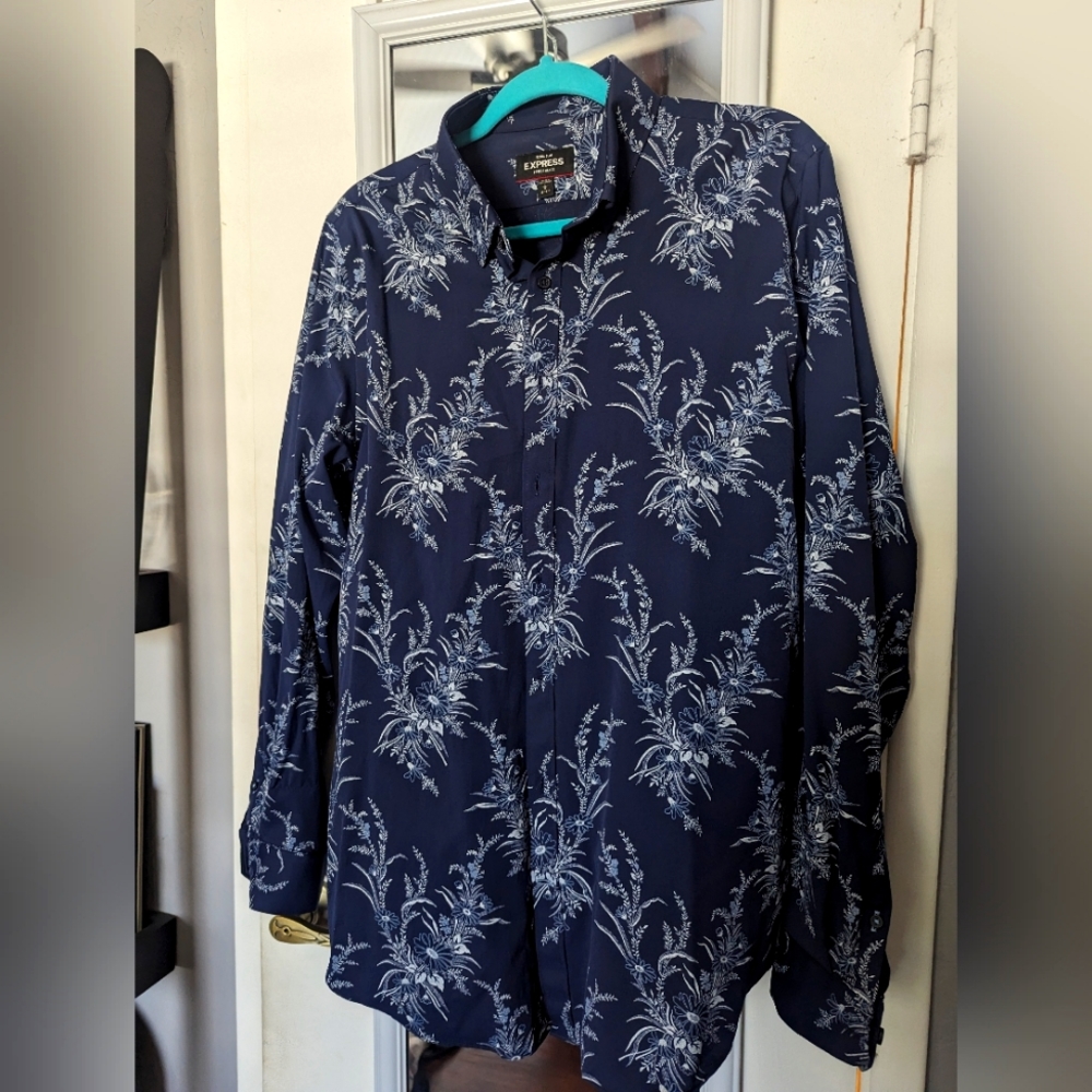 Express Performance button down dress shirt
